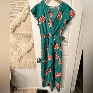 Green Flower Dress